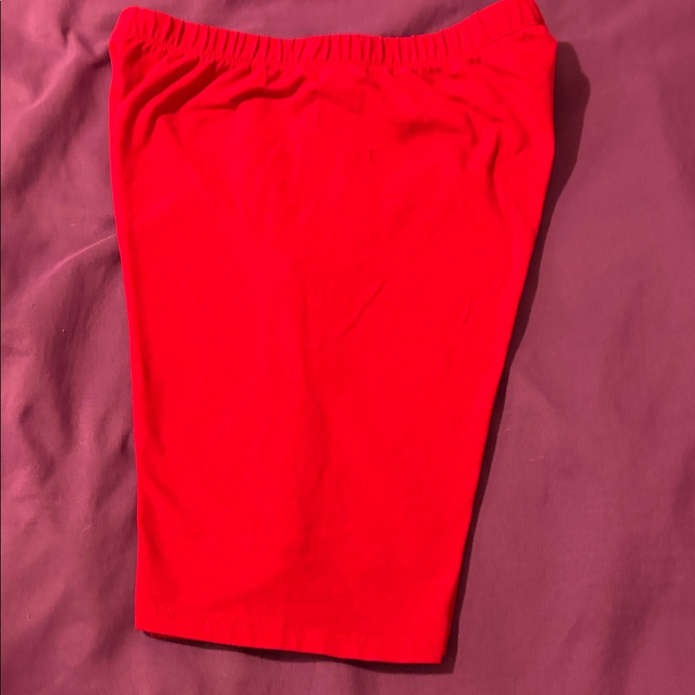 Fashion Nova Bold Red short
